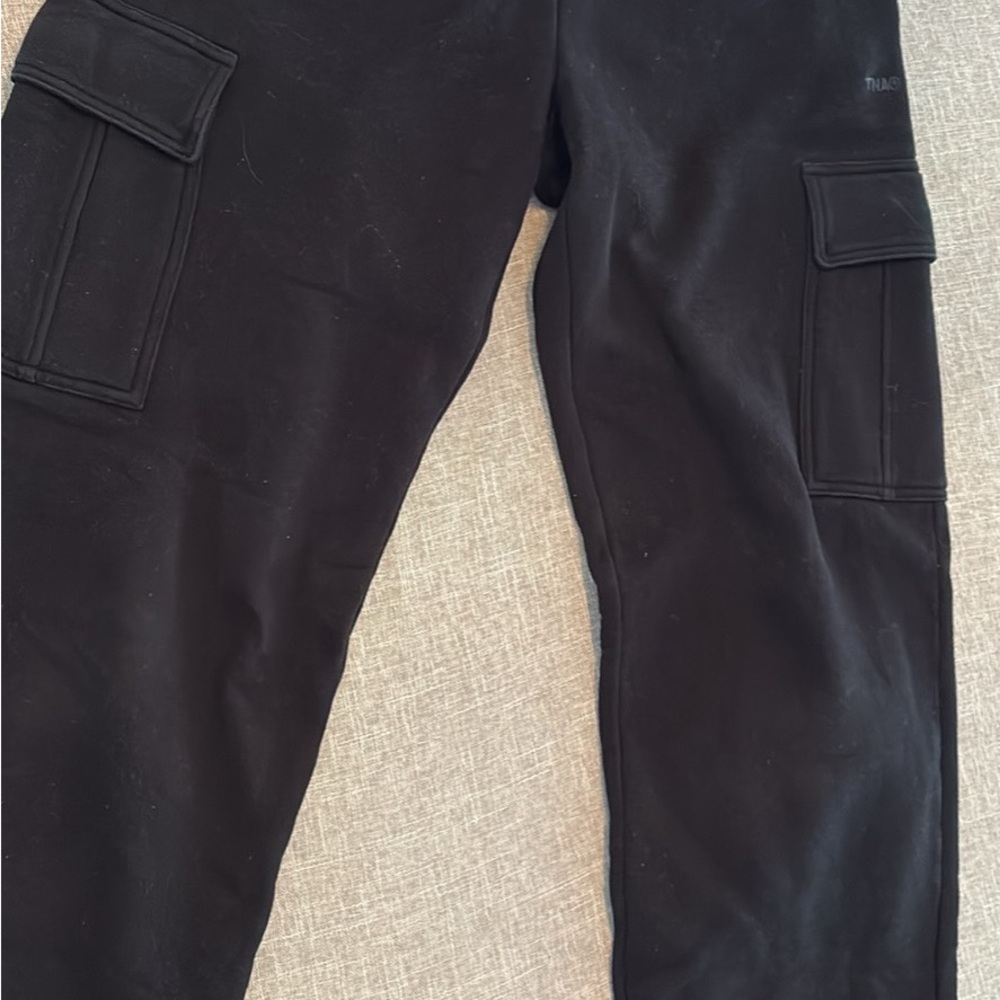 Aritzia Black Flare Cargo Pants